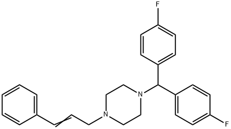 1-[bis(4-fluorophenyl)methyl]-4-cinnamylpiperazine Struktur