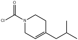 1(2H)-Pyridinecarbonyl chloride, 3,6-dihydro-4-(2-methylpropyl)- (9CI) Struktur