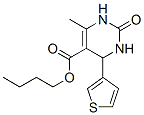 5-Pyrimidinecarboxylicacid,1,2,3,4-tetrahydro-6-methyl-2-oxo-4-(3-thienyl)-,butylester(9CI) Struktur