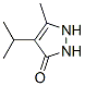 3H-Pyrazol-3-one, 1,2-dihydro-5-methyl-4-(1-methylethyl)- (9CI) Struktur