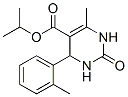 5-Pyrimidinecarboxylicacid,1,2,3,4-tetrahydro-6-methyl-4-(2-methylphenyl)-2-oxo-,1-methylethylester(9CI) Struktur