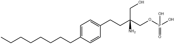 （S）FTY720磷酸鹽, 402616-26-6, 結(jié)構(gòu)式