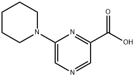 6-PIPERIDIN-1-YLPYRAZINE-2-CARBOXYLIC ACID Struktur