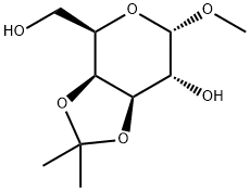 Methyl 3,4-O-Isopropylidene-α-D-galactopyranoside Struktur