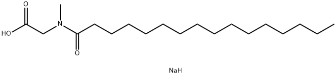 N-パルミトイル-N-メチルグリシンナトリウム 化學構造式