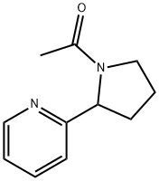 Pyrrolidine,  1-acetyl-2-(2-pyridinyl)-  (9CI) Struktur