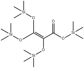 2-Propenoic acid, 2,3,3-tris[(trimethylsilyl)oxy]-, trimethylsilyl est er Struktur