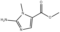 methyl 2-amino-3-methyl-imidazole-4-carboxylate Struktur