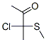 2-Butanone,  3-chloro-3-(methylthio)- Struktur