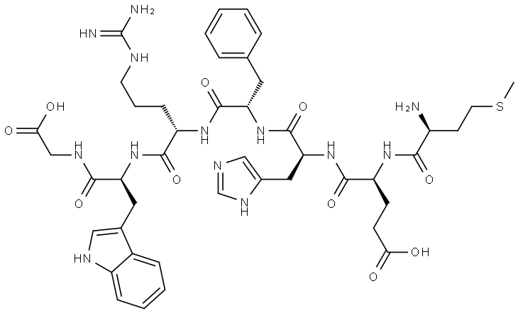 MET-GLU-HIS-PHE-ARG-TRP-GLY Struktur