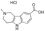 2-Methyl-2,3,4,5-tetrahydro-1H-pyrido[4,3-b]-indole-8-carboxylic acid hydrochloride Struktur