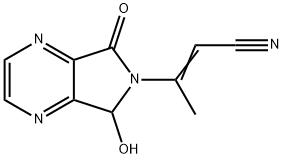 2-Butenenitrile, 3-(5,7-dihydro-5-hydroxy-7-oxo-6H-pyrrolo[3,4-b]pyrazin-6-yl)- (9CI) Struktur