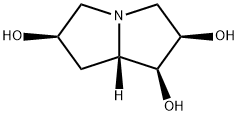 1H-Pyrrolizine-1,2,6-triol, hexahydro-, (1S,2R,6R,7aS)- (9CI) Struktur