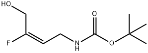 Carbamic acid, [(2E)-3-fluoro-4-hydroxy-2-butenyl]-, 1,1-dimethylethyl ester Struktur