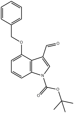 4-BENZYLOXY-1-BOC-3-INDOLECARBALDEHYDE Struktur