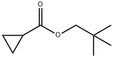 Cyclopropanecarboxylic acid, 2,2-dimethylpropyl ester (9CI) Struktur