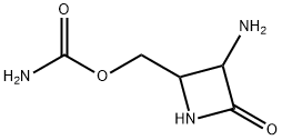 2-Azetidinone, 3-amino-4-[[(aminocarbonyl)oxy]methyl]- (9CI) Struktur