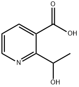 3-Pyridinecarboxylic acid, 2-(1-hydroxyethyl)- (9CI) Struktur