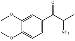 1-Propanone,  2-amino-1-(3,4-dimethoxyphenyl)- Struktur