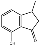 2,3-Dihydro-7-hydroxy-3-methyl-1H-inden-1-one Struktur