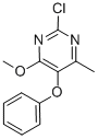 2-CHLORO-4-METHOXY-6-METHYL-5-PHENOXY-PYRIMIDINE Struktur