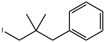 1-Phenyl-2,2-dimethyl-3-iodopropane Struktur