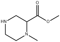 2-Piperazinecarboxylicacid,1-methyl-,methylester(9CI) Struktur