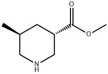 3-Piperidinecarboxylicacid,5-methyl-,methylester,(3S,5S)-(9CI) Struktur