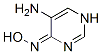 4(1H)-Pyrimidinone, 5-amino-, oxime (9CI) Struktur