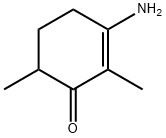 3-amino-2,6-dimethylcyclohex-2-en-1-one Struktur