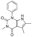 3,5,6-Trimethyl-1-phenyl-1H-pyrrolo[2,3-d]pyrimidine-2,4(3H,7H)-dione Struktur