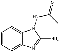 Acetamide, N-(2-amino-1H-benzimidazol-1-yl)- (9CI) Struktur