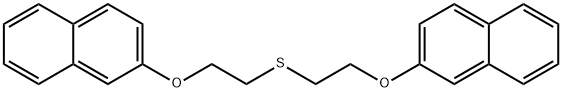 2,2'-[Thiobis(2,1-ethanediyl)bisoxy]bisnaphthalene Struktur