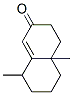 4,4a,5,6,7,8-hexahydro-4a,8-dimethylnaphthalen-2(3H)-one Struktur