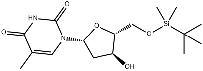 5'-O-TERT-BUTYLDIMETHYLSILYL-THYMIDINE Structure