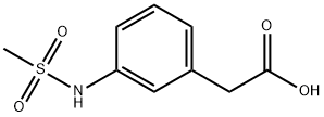 3-(METHANESULFONYLAMINO)PHENYLACETIC ACID Struktur