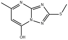 7-HYDROXY-5-METHYL-2-METHYLTHIO-S-TRIAZOLO[1,5-A]PYRIMIDINE Struktur