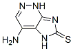 6H-Imidazo[4,5-c]pyridazine-6-thione,  4-amino-1,5-dihydro-  (9CI) Struktur