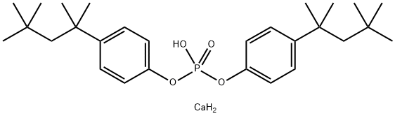 BIS[4-(1,1,3,3-TETRAMETHYLBUTYL)PHENYL] PHOSPHATE CALCIUM SALT Struktur