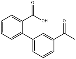 2-BIPHENYL-3'-ACETYL-CARBOXYLIC ACID
 Struktur