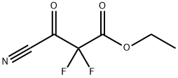 Propanoic  acid,  3-cyano-2,2-difluoro-3-oxo-,  ethyl  ester Struktur