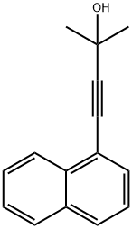 1-NAPHTHYL-3-METHYL-1-BUTYN-3-OL Struktur