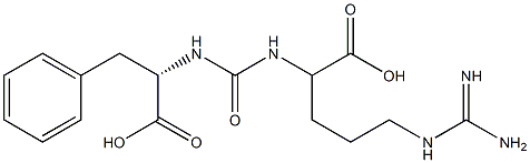 N-[[[(S)-4-[(Aminoiminomethyl)amino]-1-carboxybutyl]amino]carbonyl]-L-phenylalanine Struktur