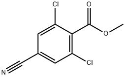 Methyl 2,6-dichloro-4-cyanobenzoate Struktur