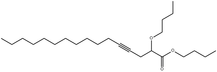 2-Butoxy-4-hexadecynoic acid butyl ester Struktur