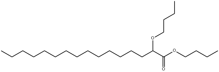 2-Butoxyhexadecanoic acid butyl ester Struktur