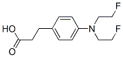 3-[4-(bis(2-fluoroethyl)amino)phenyl]propanoic acid Struktur