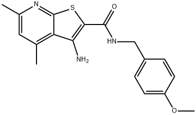 3-Amino-N-(4-methoxybenzyl)-4,6-dimethylthieno[2,3-b]pyridinecarboxamide price.