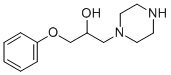 1-PHENOXY-3-PIPERAZINOPROPAN-2-OL Struktur