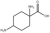 1,4-diaMinocyclohexane-1-carboxylic acid Struktur